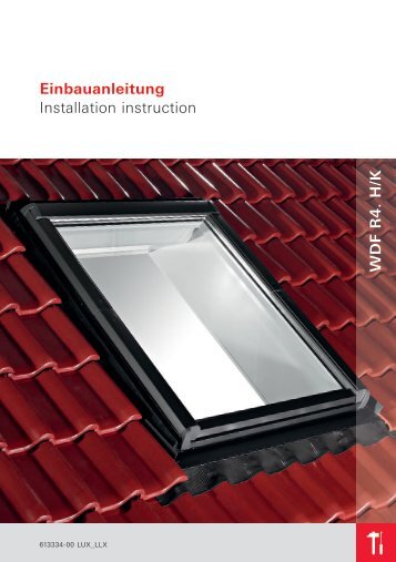 Einbauanleitung Installation instruction W D F R 4 . H /K - Roto