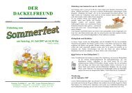 Der Dackelfreund - Nr. 3/2007 - Teckelklub Wiesbaden/ Mainz