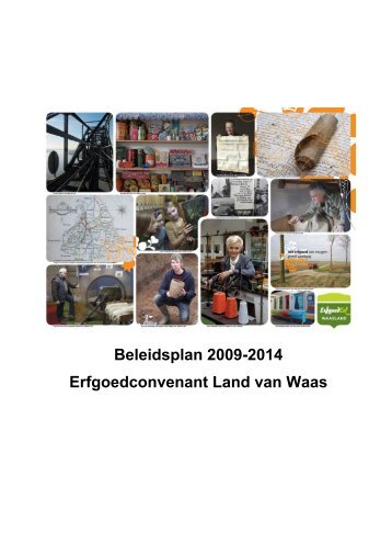 Beleidsplan 2009-2014 Erfgoedconvenant Land van Waas