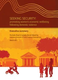 Seeking Security: - Australian Domestic and Family Violence ...