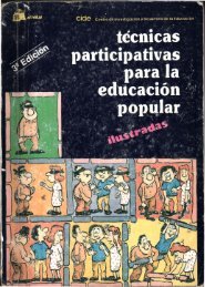 técnicas participativas para educación popular