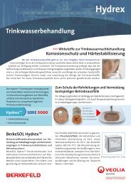 Chemikalien zur Trinkwasseraufbereitung