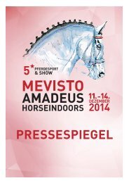 PRESSESPIEGEL MEVISTO AMDEUS HORSE INDOORS 2014 V1