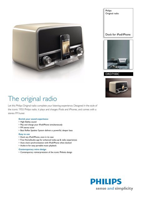 ORD7100C/10 Philips Original radio - Cobrason