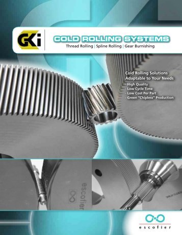Escofier Cold Rolling Systems - GKI Incorporated