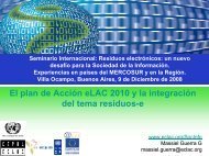 Plan de AcciÃ³n eLAC 2010 y la IntegraciÃ³n del Tema Residuos-e.