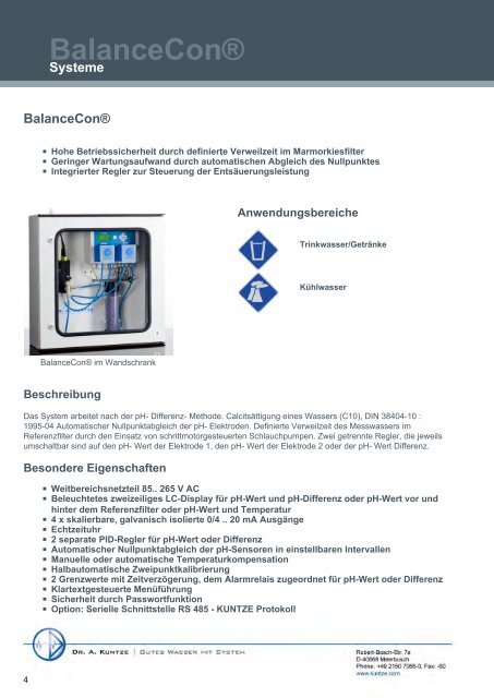 pH / Redox - Dr. A. Kuntze GmbH