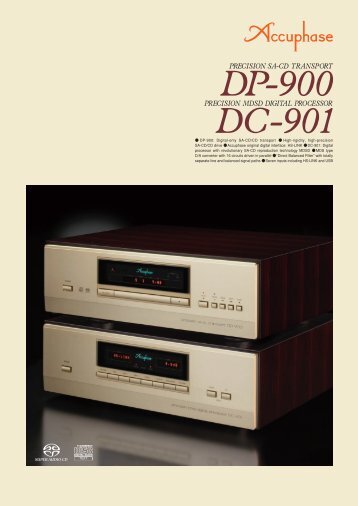 ） el) (D) ton DP-900: Digital-only SA-CD/CD transport ... - Accuphase