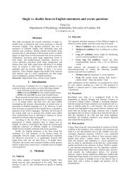 Single vs. double focus in English statements and yes/no questions