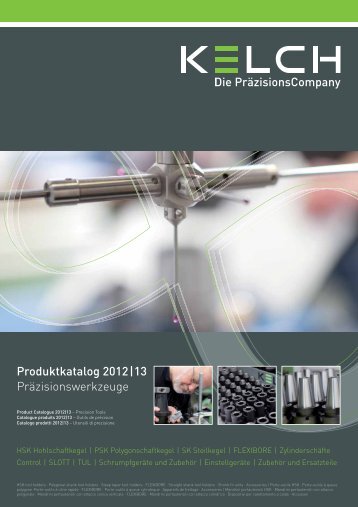 Produktkatalog 2012|13 PrÃ¤zisionswerkzeuge