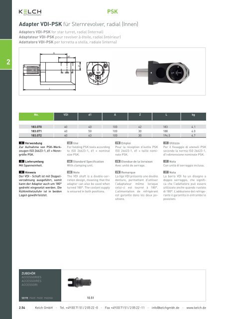 Produktkatalog 2012|13 PrÃ¤zisionswerkzeuge