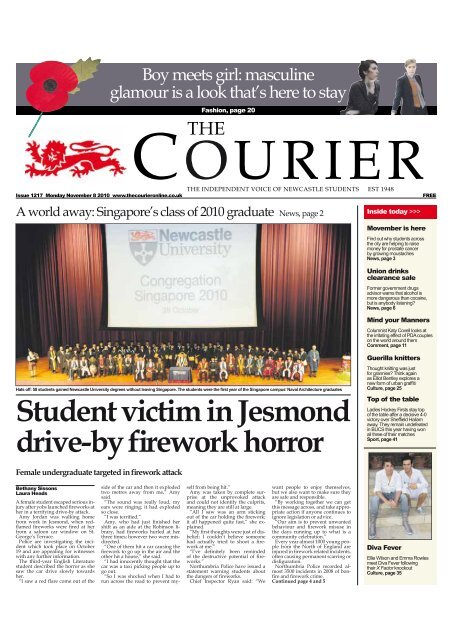 8th November (Issue 1217) - The Courier