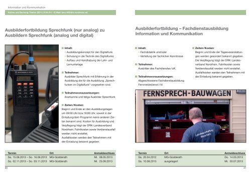 Schulung von Ausbildern - LANO - (DRK)