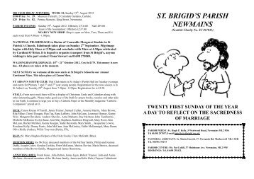 Parish Bulletin Sunday 26th August 2012.wps - Saint Brigid's ...