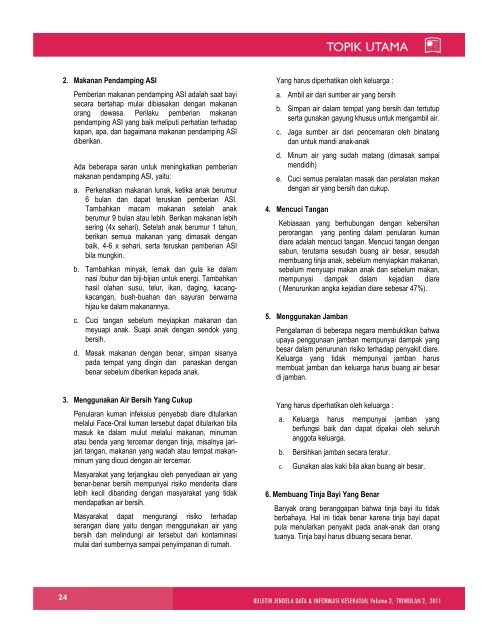 Buletin Diare - Departemen Kesehatan Republik Indonesia
