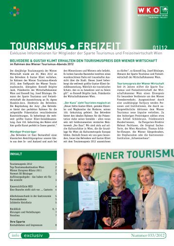 TOURISMUS FREIzEIT - e-reader.wko.at - Wirtschaftskammer Wien