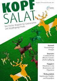 KOPF SALAT - Ausgabe 2  - CF-Gastro