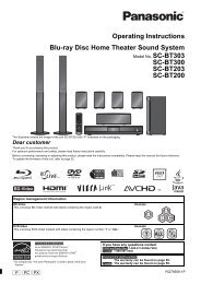 Operating Instructions Blu-ray Disc Home Theater Sound System SC ...