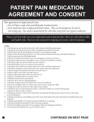 PATIENT PAIN MEDICATION AGREEMENT AND CONSENT