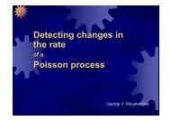 Detecting changes in the rate Poisson process