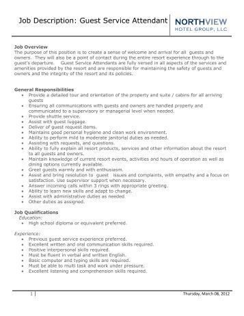Slot attendant job description Slot attendant job description
