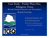 Case Study - Fielder Plaza Site, Arlington, Texas