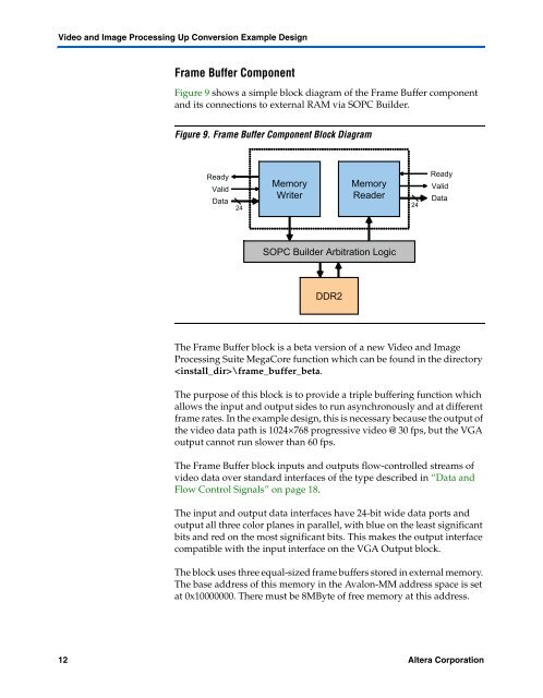 Video and Image Processing Up Conversion Example Design