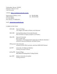 curriculum vitae new design - Yale University