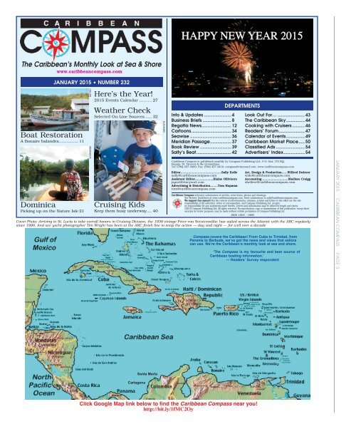 Caribbean Compass Yachting Magazine January 2015