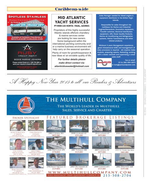 Caribbean Compass Yachting Magazine January 2015
