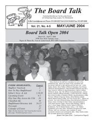 Board Talk May June 2004 - eShuffleboard.com