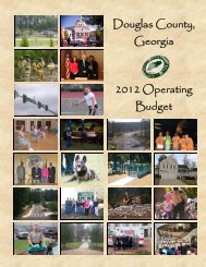 2012 BUDGET BOOK - Douglas County, Georgia