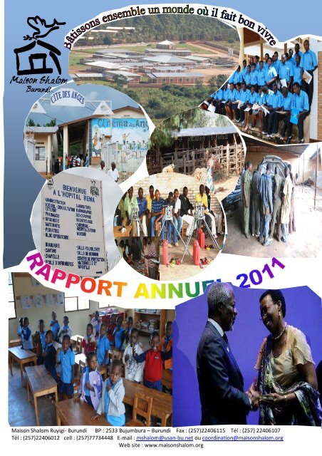 Rapport annuel 2011 - Un avenir pour les enfants au Burundi