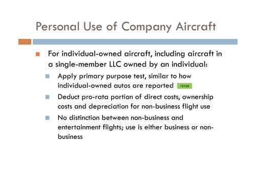 NBAA 2011 Tactics to Avoid and Survive an IRS Audit