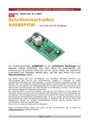 Schrittmotortreiber A4988POW - Robotikhardware.de