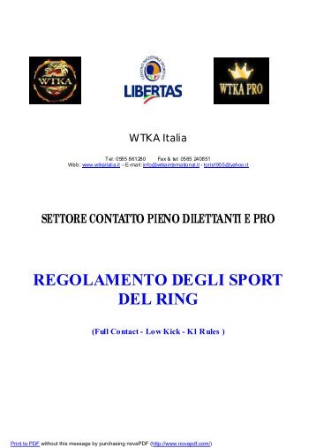 Discipline da Ring - Wtka Italia