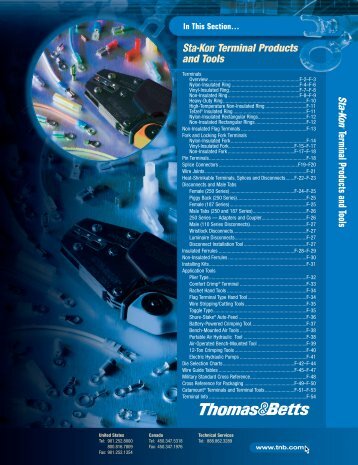 Terminal Products and Tools Terminal Products and Tools