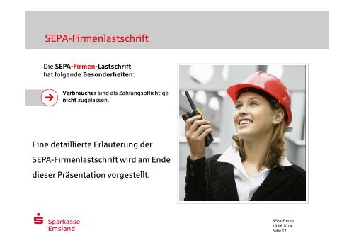 SEPA-Lastschriften - Sparkasse Emsland