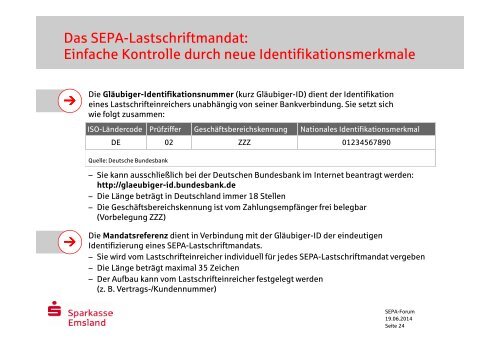 SEPA-Lastschriften - Sparkasse Emsland