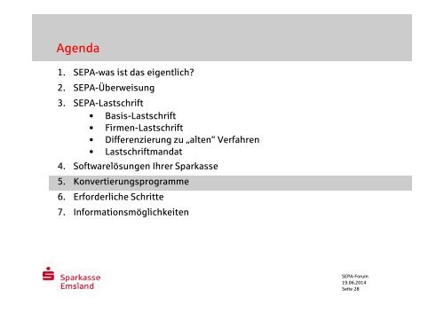 SEPA-Lastschriften - Sparkasse Emsland