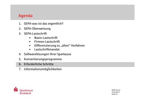 SEPA-Lastschriften - Sparkasse Emsland