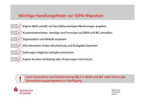 SEPA-Lastschriften - Sparkasse Emsland