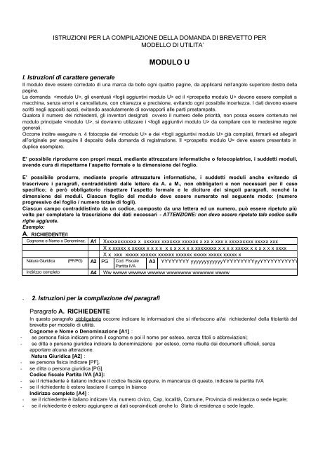 Modello di UtilitÃ - Istruzioni Compilazione (.pdf)