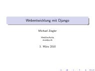 Webentwicklung mit Django - webdevFulda