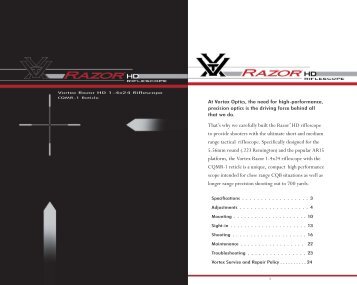 Vortex Razor HD 1-4x24 rifle scope. - EuroOptic.com