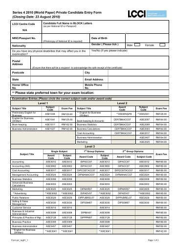 3(June)_______4(Nov) On Demand Private Candidate Entry Form ...