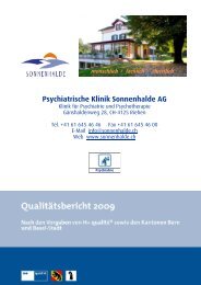 Psychiatrische Klinik Sonnenhalde AG - H+ spitalinformation.ch