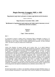 Regio Decreto 4 maggio 1925, n. 653 - Istituto Comprensivo di ...