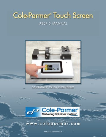 Instruction Manual - Cole-Parmer