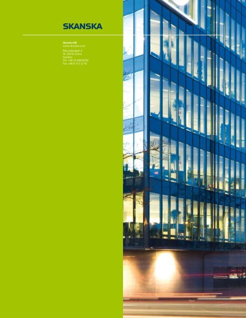 Annual Report 2008 - Skanska